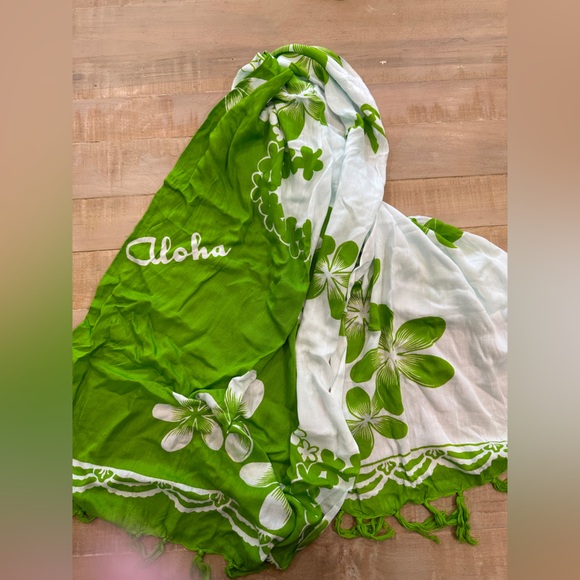 Hawaii Aloha swim vacation tourist souvenir swim bikini bottom sarong wrap - Picture 4 of 12